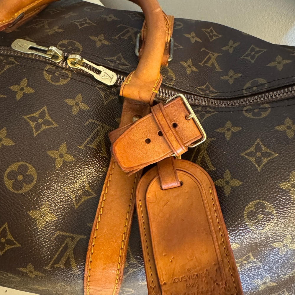 Louis Vuitton Brown LV Monogram Keepall 50 Duffle Bag - Picture 8 of 14